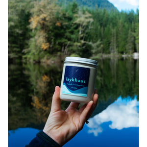 
                  
                    Peppermint + Winter Spice Candle | Cabin Lake
                  
                